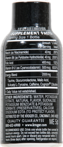 Kroger® Extra Strength Berry Flavored Liquid Energy Support Perspective: back