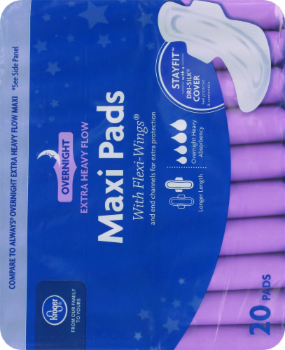 Kroger® Maxi Pads Perspective: back