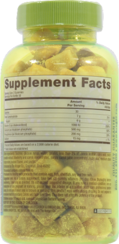 Kroger® Calcium Gummies Perspective: back