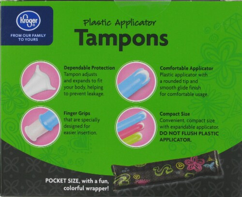 Kroger® Unscented Super Tampons Perspective: back