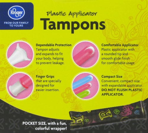Kroger® Unscented Regular Tampons Perspective: back