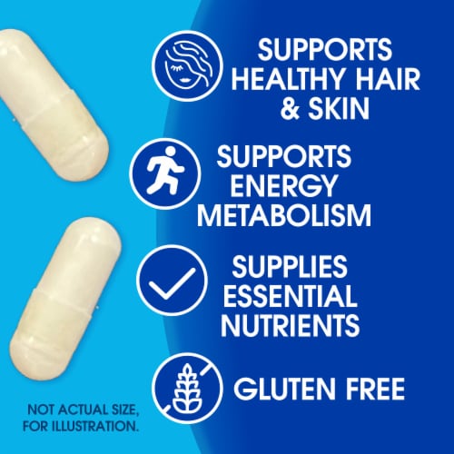 Kroger® Biotin Skin & Hair Health Capsules 5000mcg Perspective: back