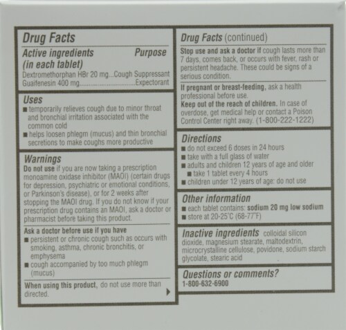 check this out...™ Mucus Relief DM Tablets Perspective: back