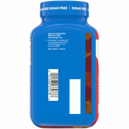 Kroger® Sugar Free Fiber Gummies Perspective: back