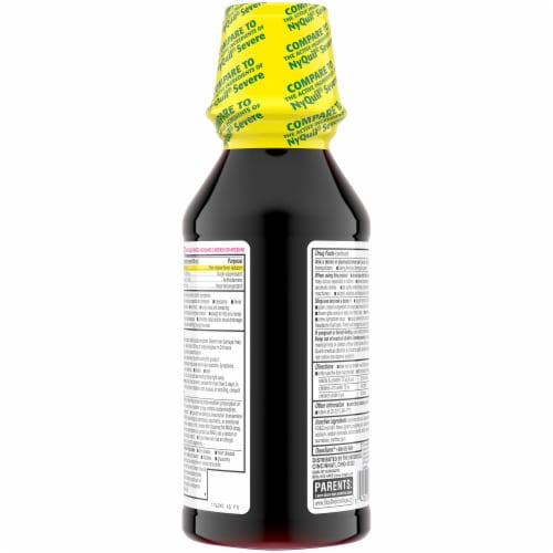 Kroger® Maximum Strength Berry Flavor Cold & Flu Liquid Perspective: back