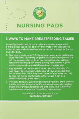 Comforts™ Contoured Shape Nursing Pads Perspective: back