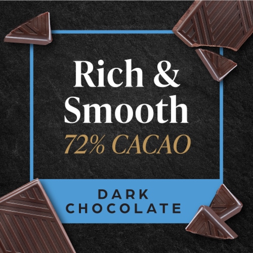Private Selection® Almond Blueberry 72% Cacao Dark Chocolate Swiss Candy Bar Perspective: back