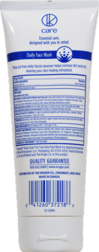 Kroger®  Cleanse Daily Face Wash Perspective: back