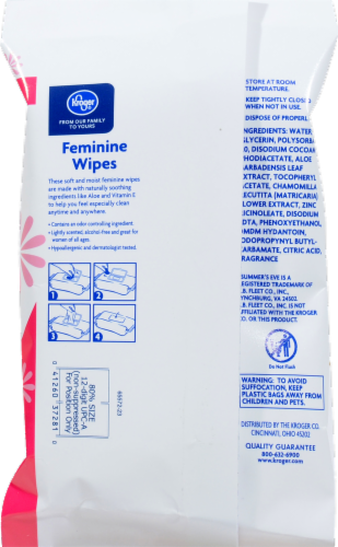 Kroger® Feminine Wipes Perspective: back