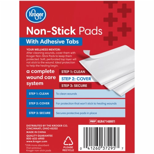 Kroger® Non-Stick Pads With Adhesive Tabs Perspective: back