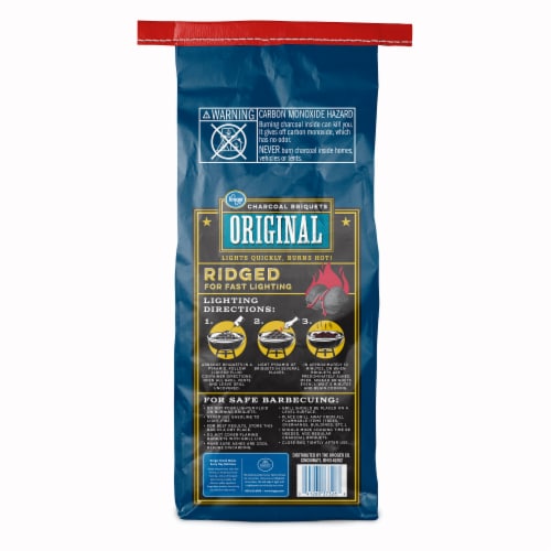 Kroger® Ridged Charcoal Briquets - Original Perspective: back