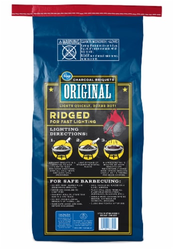 Kroger® Ridged Charcoal Briquettes - Original Perspective: back