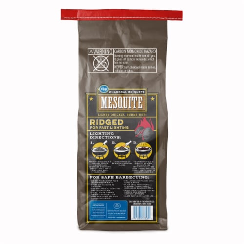 Kroger® Ridged Charcoal Briquets - Mesquite Perspective: back