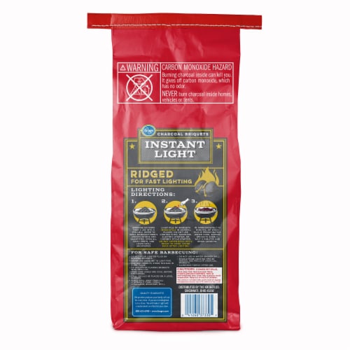Kroger® Instant Light Ridged Charcoal Briquets - Original Perspective: back