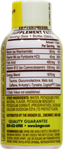 Kroger® Energy Support Peach Mango Shot Perspective: back