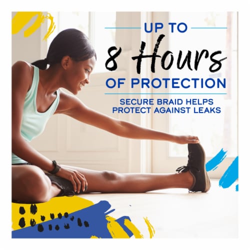 Kroger® Unscented Regular Plastic Tampons Perspective: back