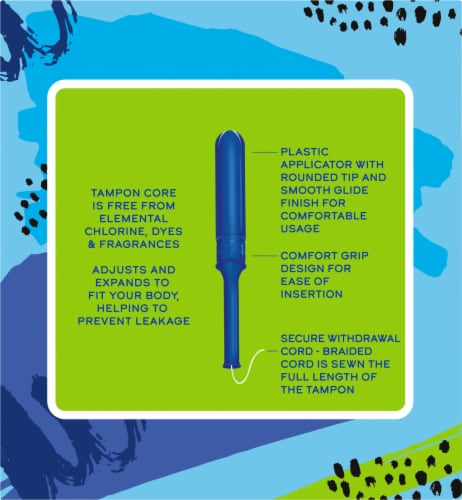 Kroger® Tampons Super Absorbency Unscented Perspective: back