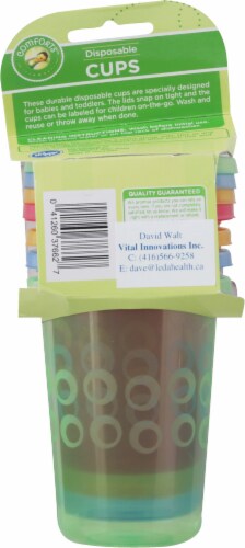 Comforts™ Disposable Cups Perspective: back