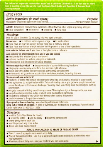 Kroger® 24-Hour Allergy Relief Nasal Sprays Perspective: back