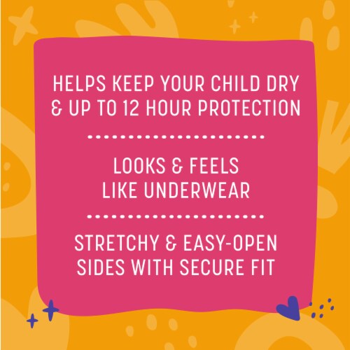 Comforts™ Day & Night 2T-3T Girls Training Pants Perspective: back