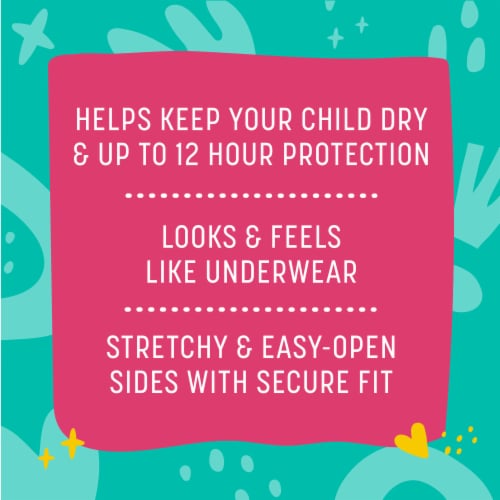 Comforts™ Day & Night 3T-4T Girls Training Pants Perspective: back