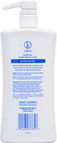 Kroger® Age Defying Body Wash Pump Perspective: back