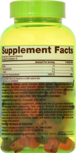 Kroger® Vitamin D3 Gummies 2000 IU Perspective: back