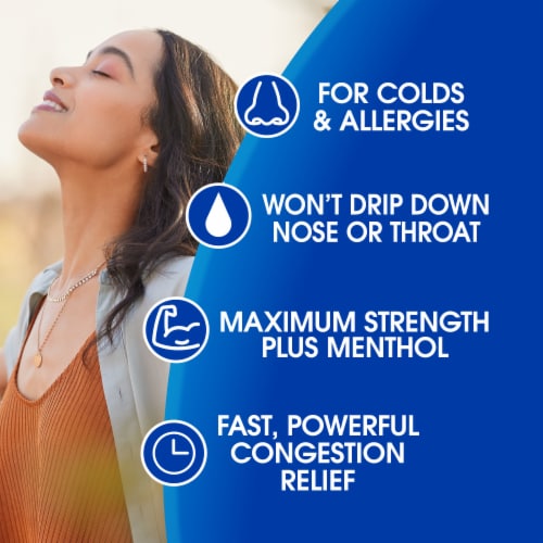 Kroger® Oxymetazoline HCl Severe Congestion Nasal Spray with Menthol Perspective: back