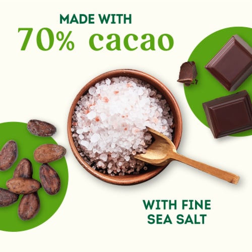 Simple Truth Organic® Sea Salt 70% Cacao Fair Trade Dark Chocolate Bar Perspective: back