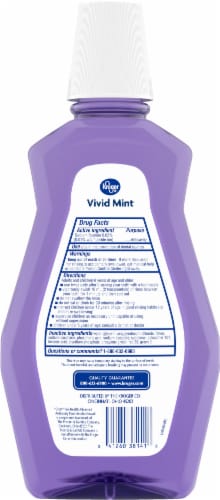 Kroger® Vivid Mint Alcohol-Free Fluoride Mouthwash Perspective: back