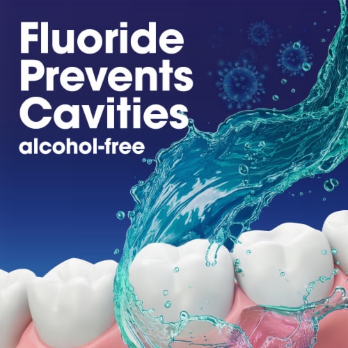 Kroger® Fluoride Mouthwash Refreshing Mint Alcohol Free Perspective: back