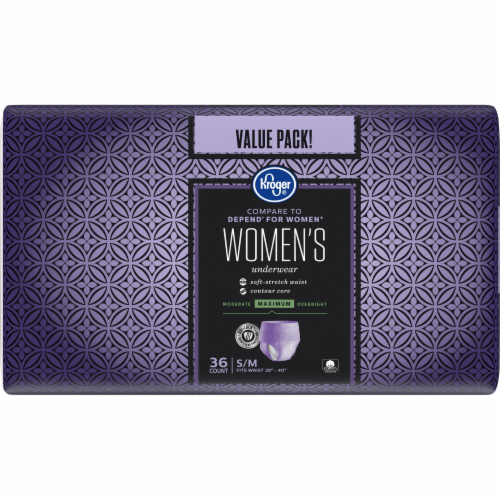 Kroger® Adult Incontinence Underwear for Women Maximum Absorbency S/M, with Odor & Leak Protection Perspective: back
