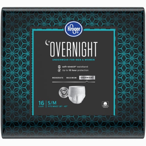 Kroger® S/M Unisex Overnight Incontinence Underwear, 16 ct - Fred Meyer