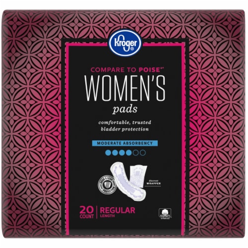 Kroger® Regular Length Moderate Absorbency Women's Incontinence Pads Perspective: back