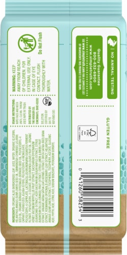 Simple Truth® For Sensitive Skin with Organic Aloe Glycerin + Honey Unscented Facial Wipes Perspective: back