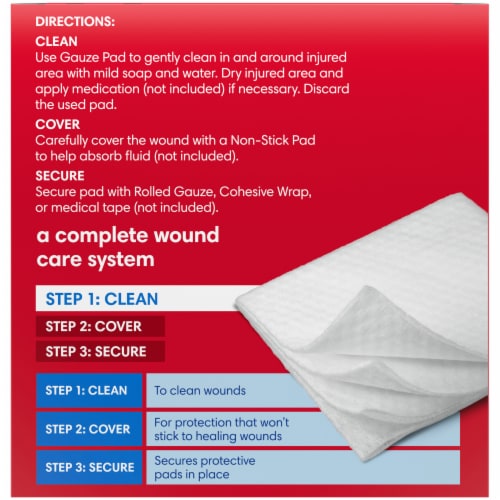 Kroger® Large Gauze Pads Perspective: back
