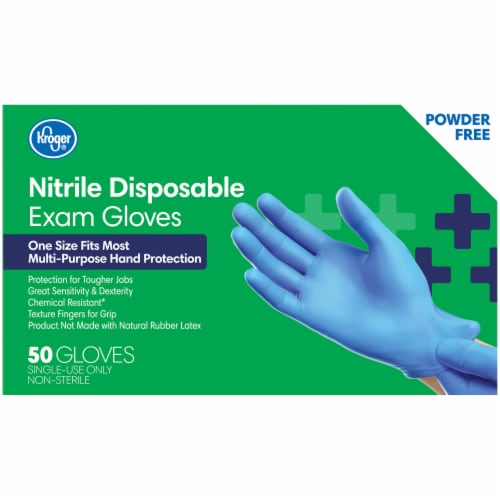 Kroger® Powder-Free Nitrile Disposable Exam Gloves Perspective: back