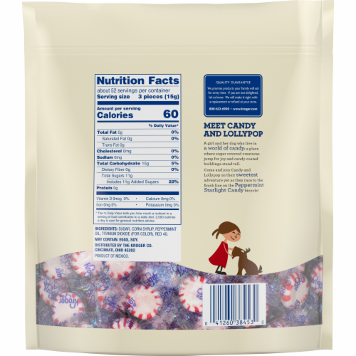 Kroger® Peppermint Starlight Mints BIG Deal! Perspective: back