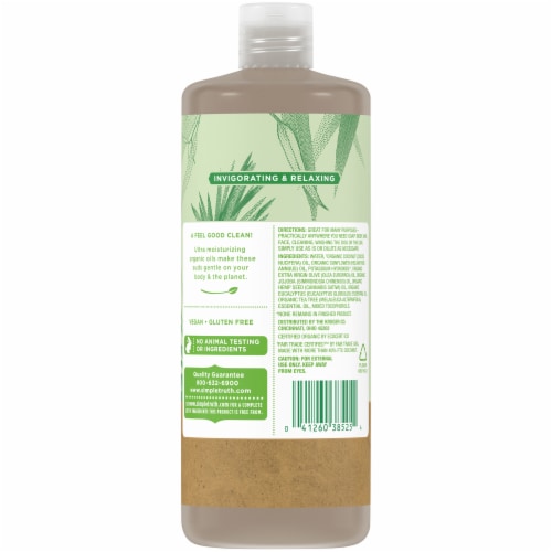 Simple Truth® Tea Tree Eucalyptus Pure Castile Soap Perspective: back