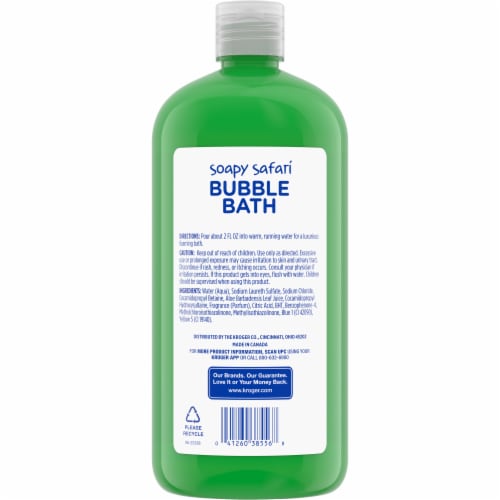 Kroger® Kids Soapy Safari Kiwi Melon Scented Bubble Bath Perspective: back