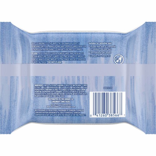 Kroger® Fragrance Free Makeup Removing & Cleansing Cloths Perspective: back