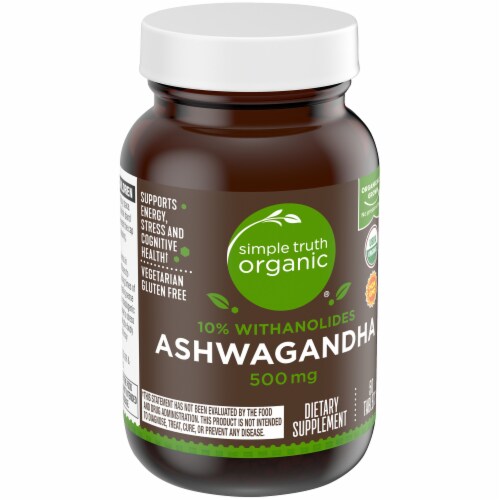 Simple Truth Organic® Ashwagandha Tablets 500mg Perspective: back
