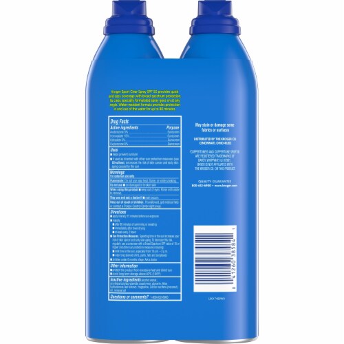 Kroger® Broad Spectrum Sport Sunscreen SPF 50 Perspective: back