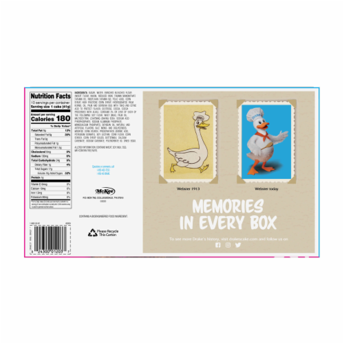 Drake's Ring Dings, 6 Boxes, 48 Individually Wrapped Ring-Shaped Devils Food Cakes Perspective: back