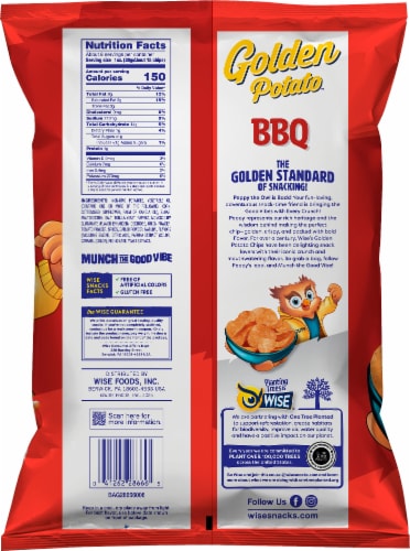 Wise® BBQ Potato Chips Perspective: back
