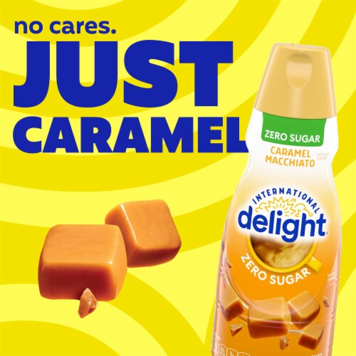 International Delight® Zero Sugar Caramel Macchiato Coffee Creamer Perspective: back