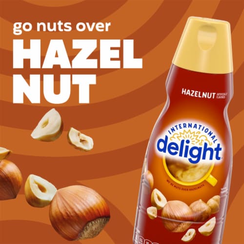 International Delight Hazelnut Coffee Creamer Bottle Perspective: back
