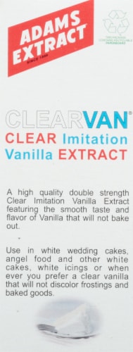 Adams Extract® Clear Imitation Vanilla Extract Perspective: back