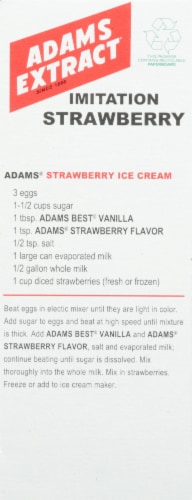 Adams Extract® Imitation Strawberry Extract Perspective: back