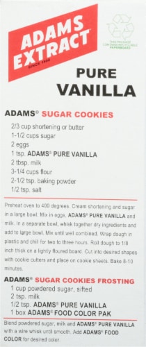 Adams Extract® Pure Vanilla Extract Perspective: back